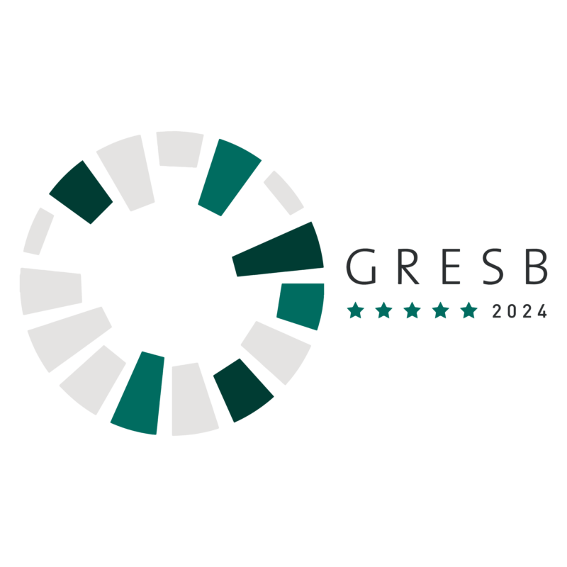 GRESB-logo vaaka ja viisi tähteä